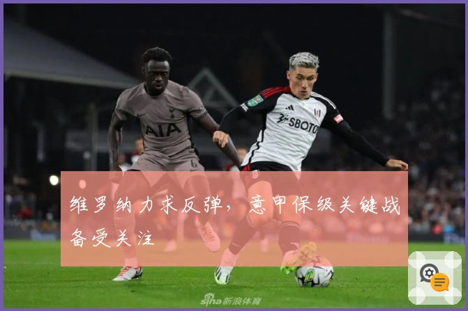 维罗纳力求反弹，意甲保级关键战备受关注